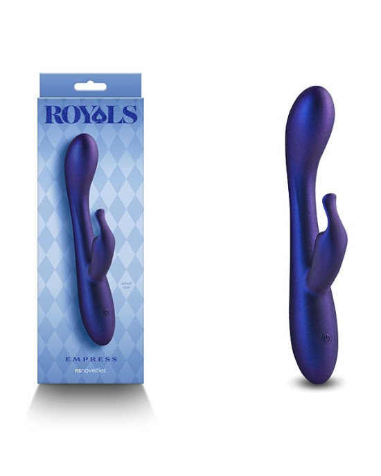 Royals Empress Rabbit Vibrator - Metallic Blue