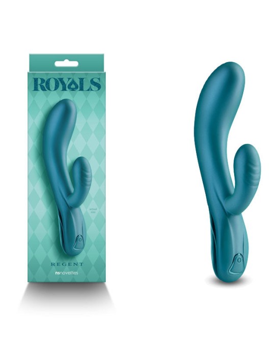 Royals Regent Rabbit Vibrator - Metallic Green