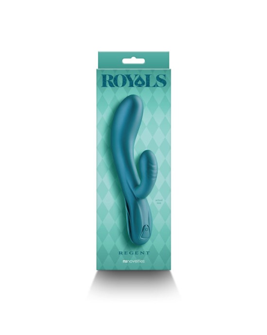 Royals Regent Rabbit Vibrator - Metallic Green