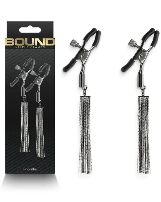 Bound Gunmetal Nipple Clamps - Set of 2