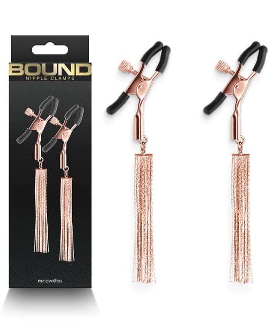 Bound Nipple Clamps - D2 - Rose Gold - Set of 2