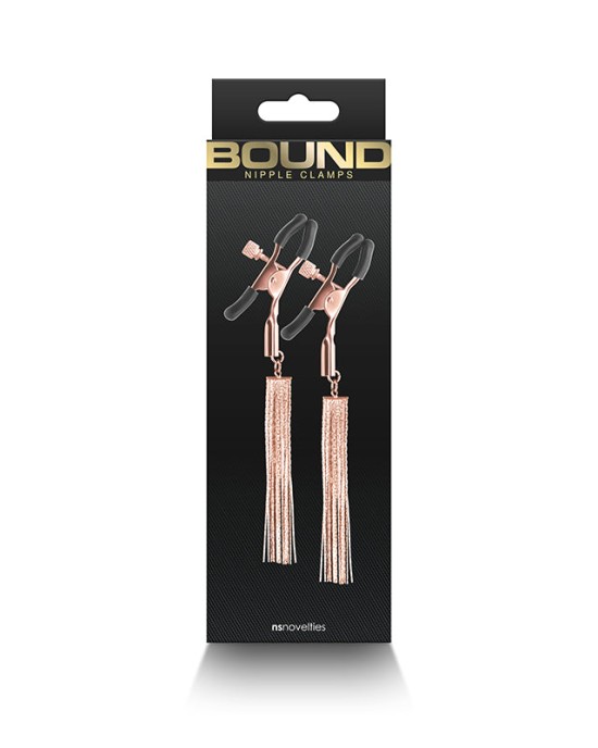 Bound Nipple Clamps - D2 - Rose Gold - Set of 2