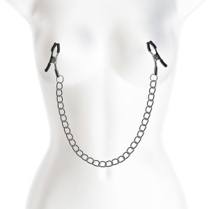 Bound Gunmetal - DC2  -Nipple Clamps - with Chain