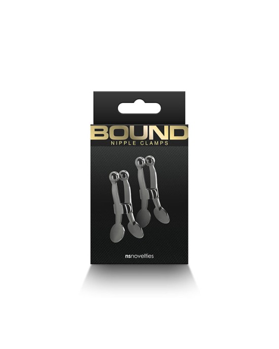 Bound Gunmetal Nipple Clamps - C1- Set of 2