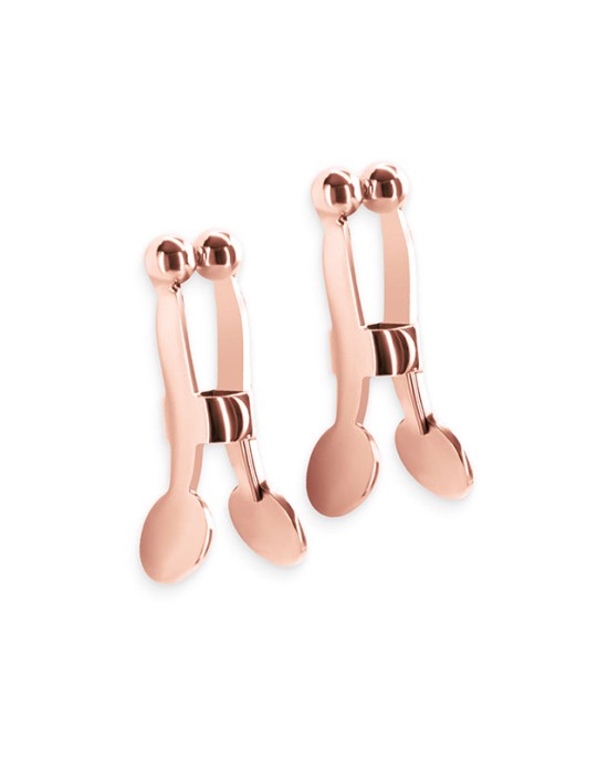 Bound Rose Gold Nipple Clamps - C1 - Set of 2