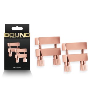 Bound Nipple Clamps - V1 - Rose Gold - Set of 2