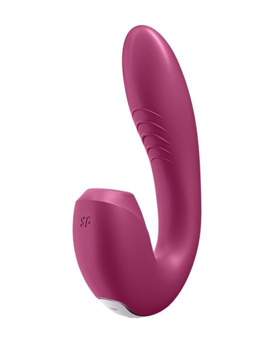 Satisfyer Sunray Vibrator with Air Pulsation & App Control - Berry