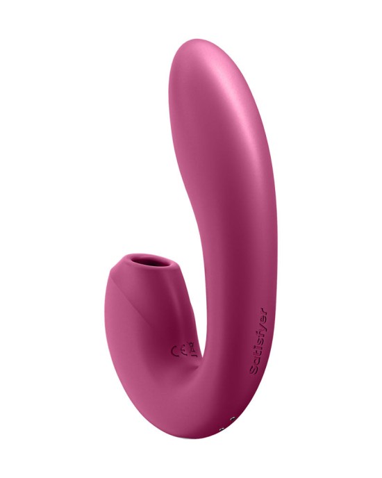 Satisfyer Sunray Vibrator with Air Pulsation & App Control - Berry