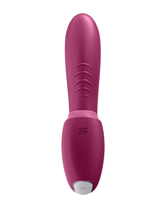 Satisfyer Sunray Vibrator with Air Pulsation & App Control - Berry