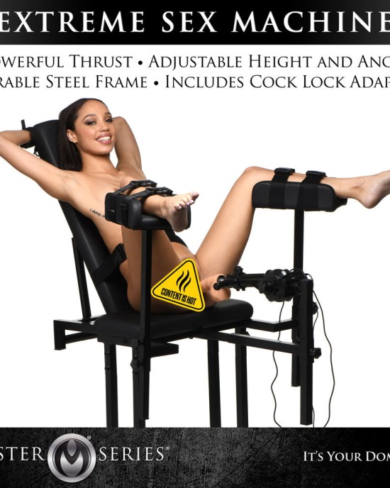 Master Series Ultimate Obedience Chair with Sex Machine