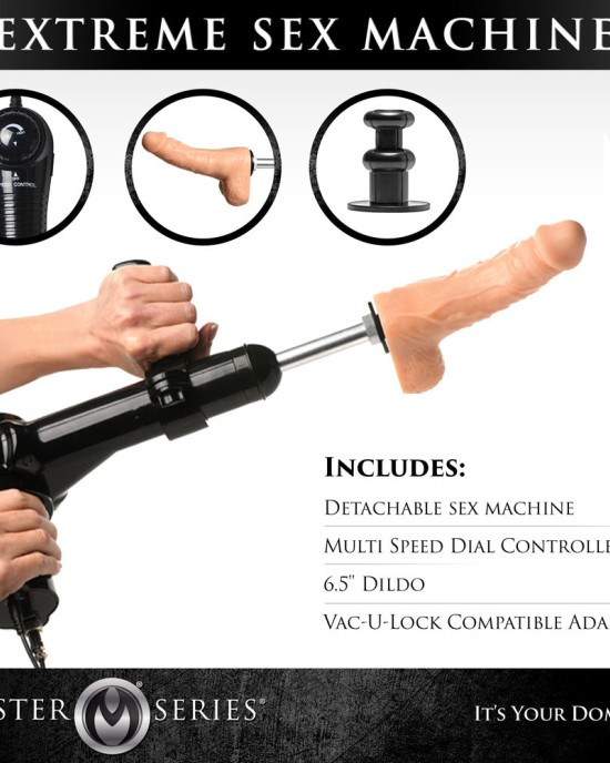 Master Series Ultimate Obedience Chair with Sex Machine