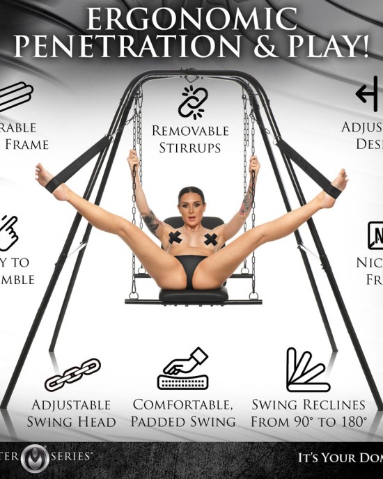 Master Series Throne - Adjustable Sex Sling with Stand