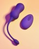 Playboy Pleasure Double Time - Vibrating Kegel Balls - Purple