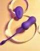 Playboy Pleasure Double Time - Vibrating Kegel Balls - Purple