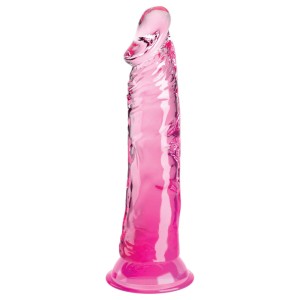 King Cock Clear 8 Inch Dildo - Pink