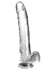 King Cock Clear 11 Inch Dildo with Balls - Clear