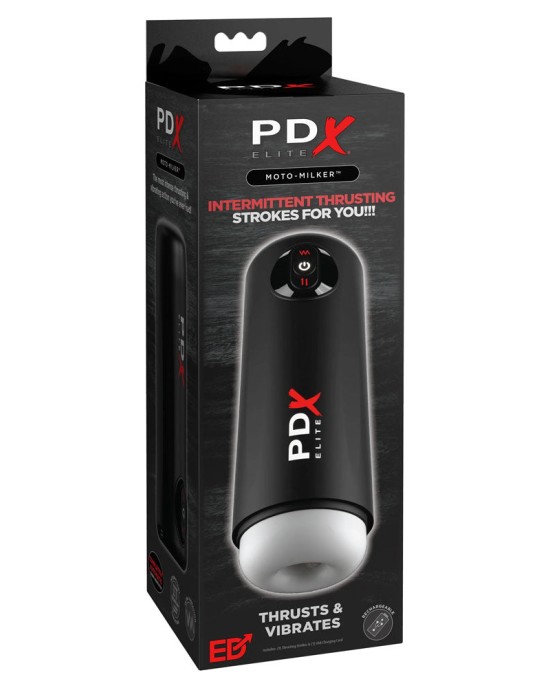 PDX Elite Moto Milker - Thrusting & Vibrating Auto Stroker