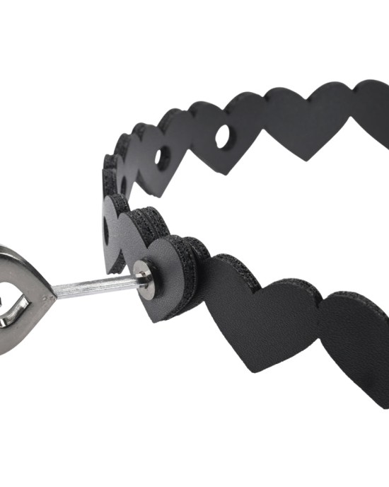 Sex & Mischief Heart Day Collar - Black