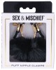 Sex & Mischief Puff Nipple Clamps - Black - Set of 2