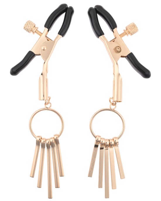 Sex & Mischief Verge Gold Nipple Clamps - Set of 2