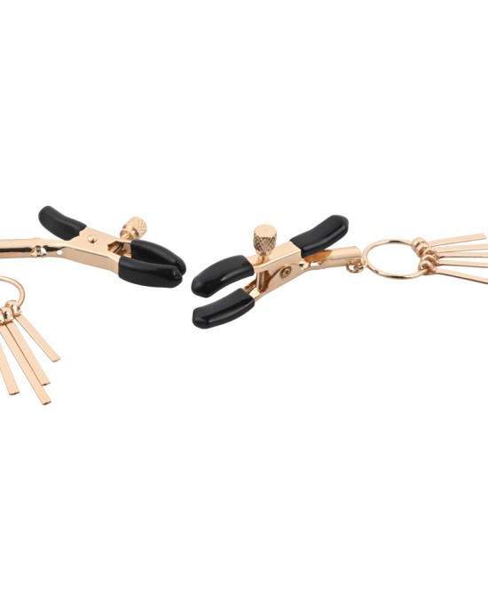 Sex & Mischief Verge Gold Nipple Clamps - Set of 2