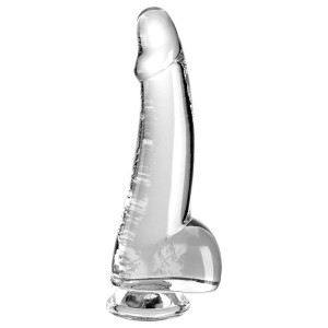 King Cock Clear 7.5 Inch Dong with Balls