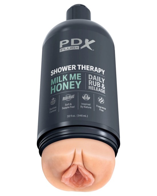 PDX Plus Shower Therapy - Milk Me Honey Vagina Stroker - Flesh