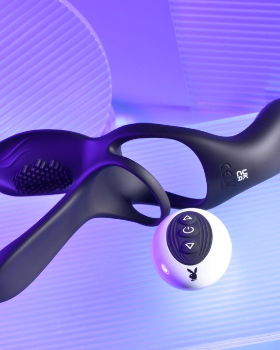 Playboy Pleasure The 3 Way - Vibrating Cock Ring with Wireless Remote