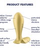 Satisfyer Intensity Butt Plug with App Control - Gold