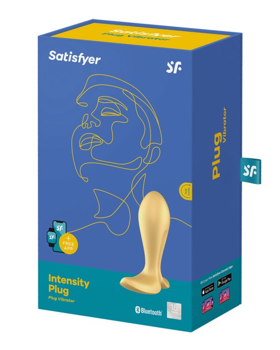 Satisfyer Intensity Butt Plug with App Control - Gold