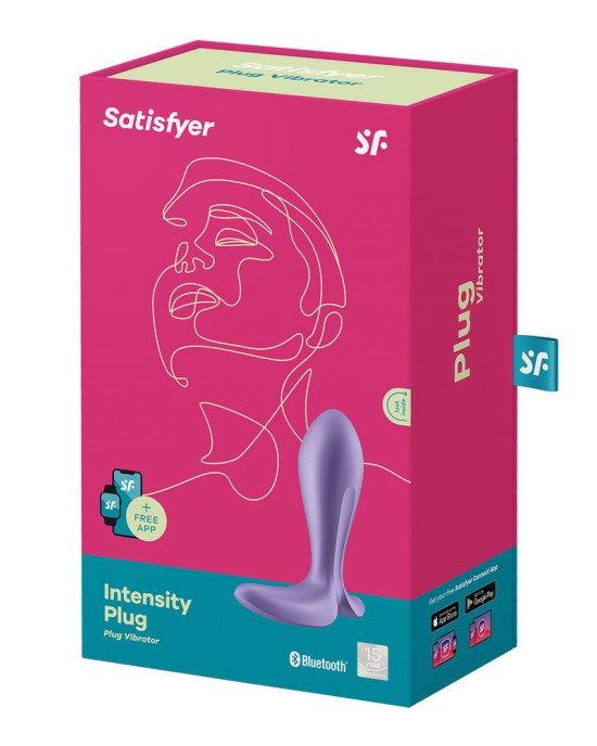 Satisfyer Intensity Butt Plug with App Control - Purple