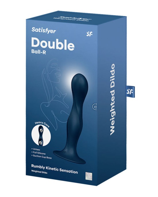 Satisfyer Double Ball-R Anal Dildo - Dark Blue