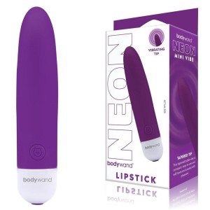 Bodywand Neon Mini Lipstick Vibrator - Neon Purple