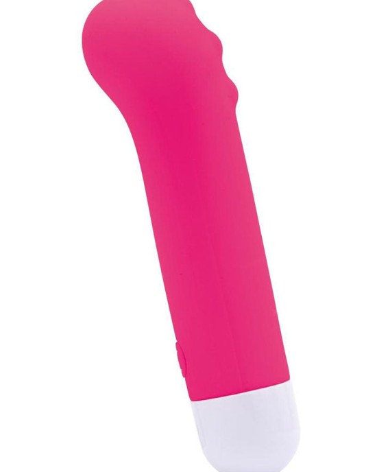 Bodywand Neon Dotted Mini G Vibe - Neon Pink