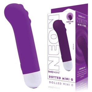 Bodywand Neon Dotted Mini G Vibe - Neon Purple