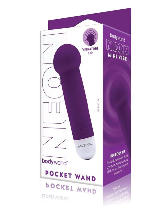 Bodywand Neon Mini Pocket Wand - Neon Purple