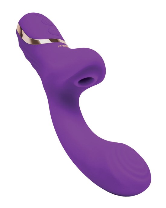 Bodywand G-Play Dual Stimulator Squirt Trainer with Air Pulsation - Purple