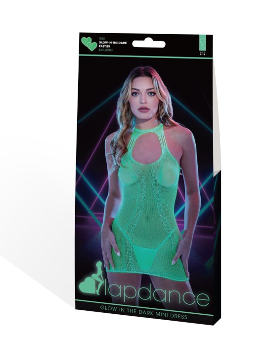 Lapdance Glow In The Dark Mini Dress - OS