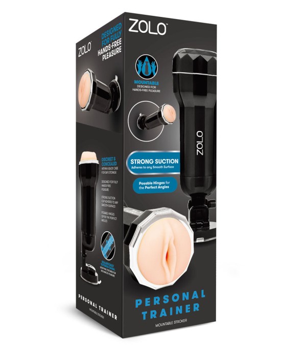 Zolo Personal Trainer - Flesh Vagina Stroker with Suction Mount