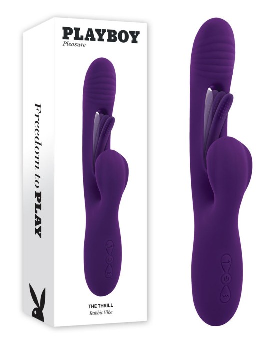 Playboy Pleasure The Thrill Rabbit Vibrator - Purple