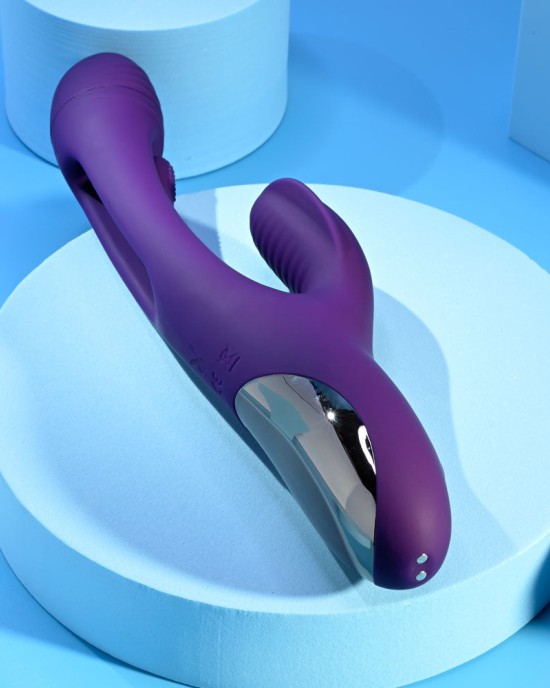 Playboy Pleasure The Thrill Rabbit Vibrator - Purple