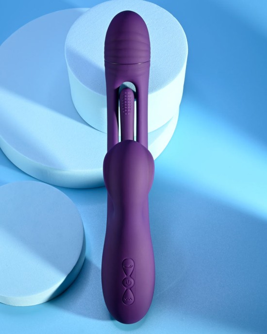 Playboy Pleasure The Thrill Rabbit Vibrator - Purple