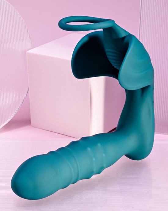 Playboy Pleasure Bring It On - Thrusting Butt Plug With Cock Ring