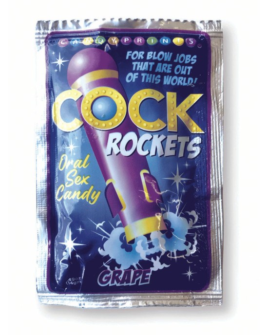 Cock Rockets - Grape Flavoured Oral Sex Candy - 15gr