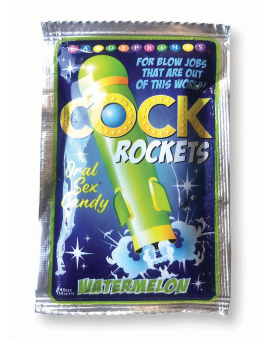 Cock Rockets - Watermelon Flavoured Oral Sex Candy - 15gr