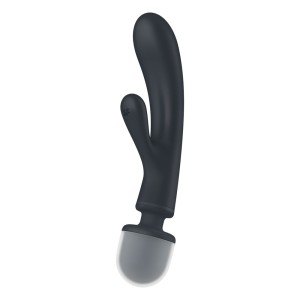 Satisfyer Triple Lover - Rabbit Vibrator and Massage Wand - Grey