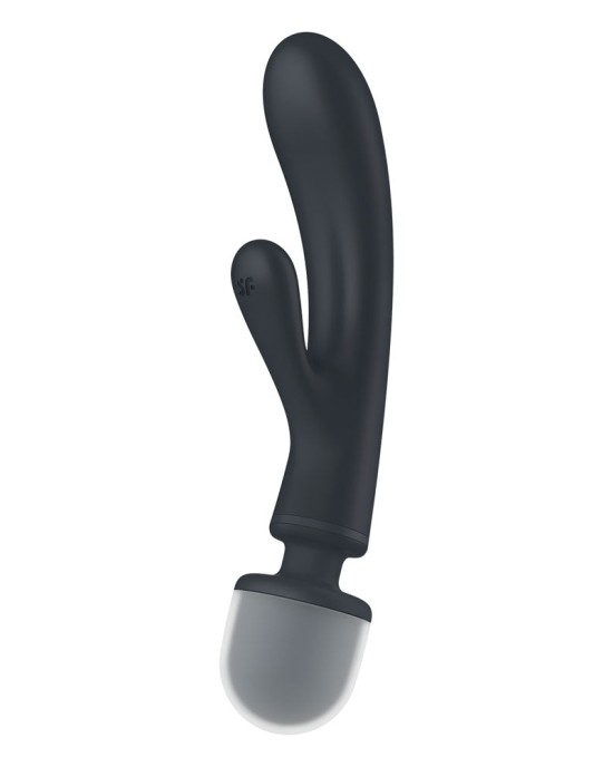 Satisfyer Triple Lover - Rabbit Vibrator and Massage Wand - Grey