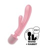 Satisfyer Top Secret - Rabbit Vibrator and Massage Wand - Pink