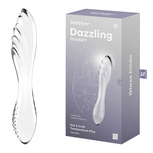 Satisfyer Dazzling Crystal 1 - Glass Dildo - Clear