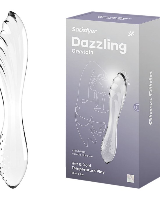 Satisfyer Dazzling Crystal 1 - Glass Dildo - Clear